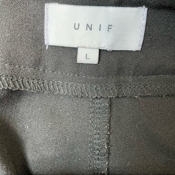 UNIF Black Wrap Mini Skirt - Picture 3 of 8